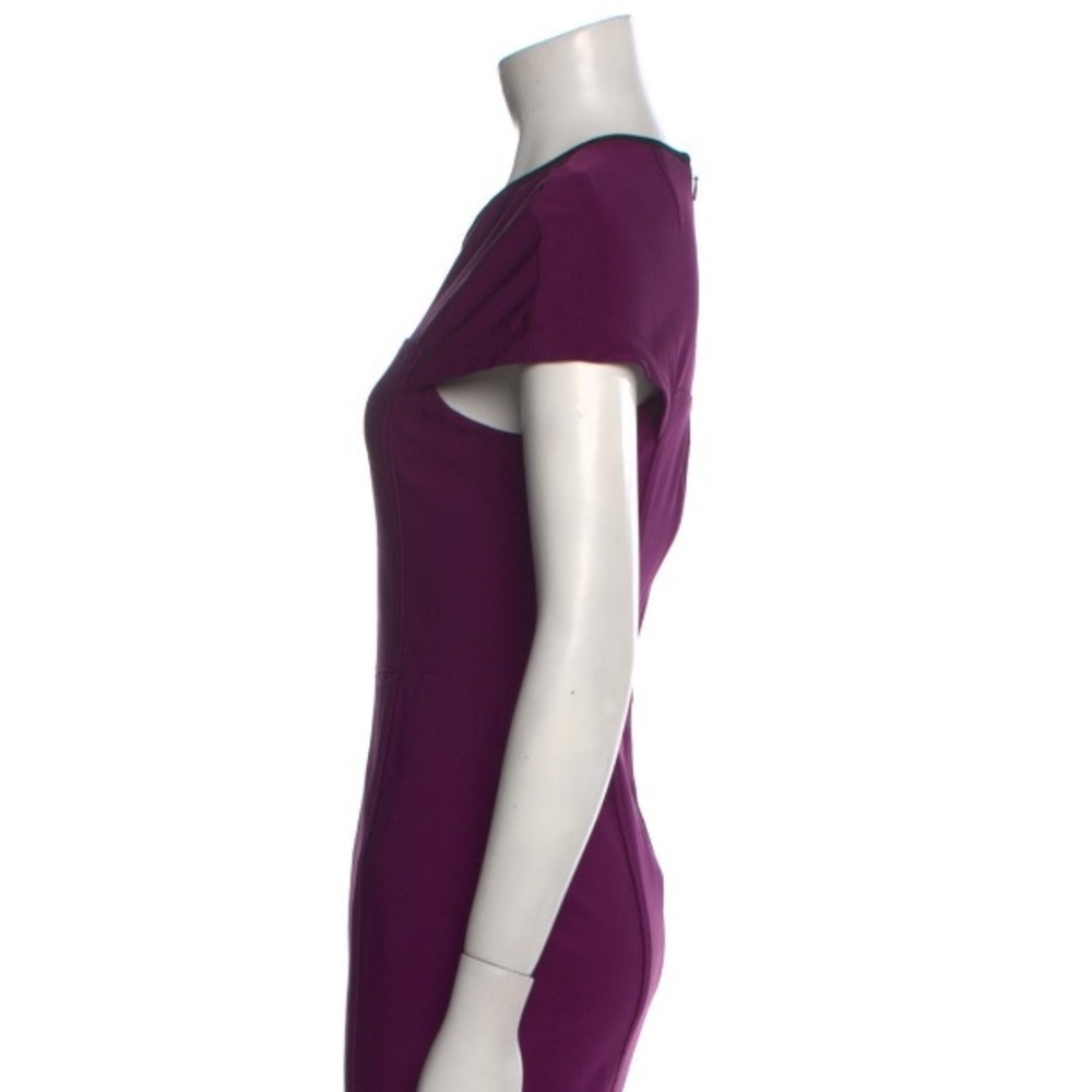 Yigal Azrouel Vintage Purple and Black Sheath Dress, Size Medium - Picture 6 of 11